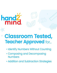 Ábaco Sensorial de 20 Cuentas Hand2mind para Niños 2