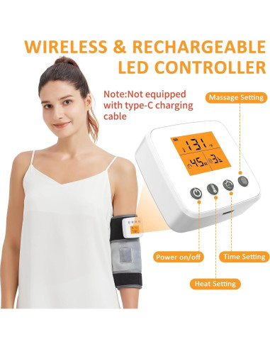 Almohadilla Térmica Inalámbrica AOKESTE para Codo con Masaje