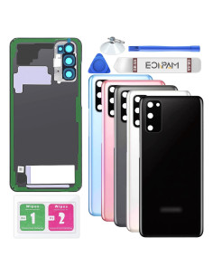 Cristal Trasero Samsung Galaxy S20 Eonpam Negro + Kit Herramientas