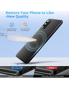 Cristal Trasero Samsung Galaxy S20 Eonpam Negro + Kit Herramientas 2