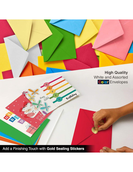 Dessie 100 Tarjetas de Cumpleaños Únicas con Sobres y Sellos