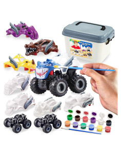 Kit de Manualidades Joyin Auto Monstruo DIY 8 Autos Pintables
