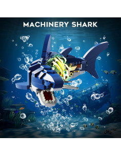 Juego de Construcción Tiburón Mecánico INSOON 687 Piezas 2