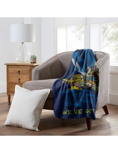 Manta de Forro de Franela NORTHWEST Tortugas Ninja 127x152 cm