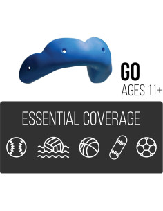 Protector Bucal SISU Go Negro Carbón 1.6mm Re-moldeable 2