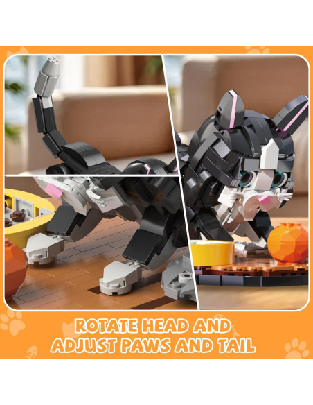 Juego de Construcción Gato Tuxedo OQMI 1200 Piezas Decoración