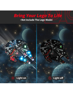 Kit de Luz LED BRIKSMAX para Lego 75389 El Halcón Oscuro 2