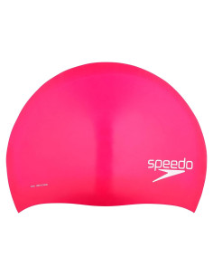 Gorro de natación de silicona Speedo para cabello largo - Rosa