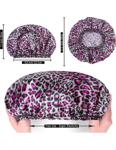 Gorras de Ducha Reutilizables CHFONG 4 PCS Impermeables