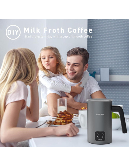 Espumador de Leche Eléctrico BIZEWO AROMA-F2 300ml Acero Inoxidable