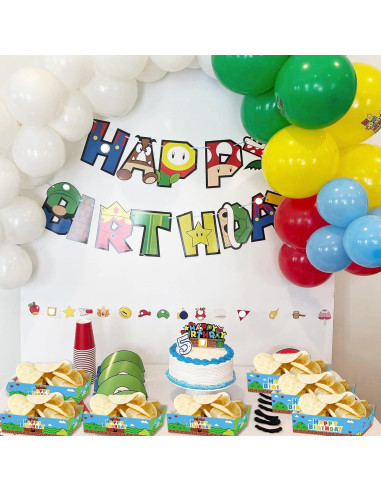 24 Bandejas de Papel Desechables Super Brother para Snacks