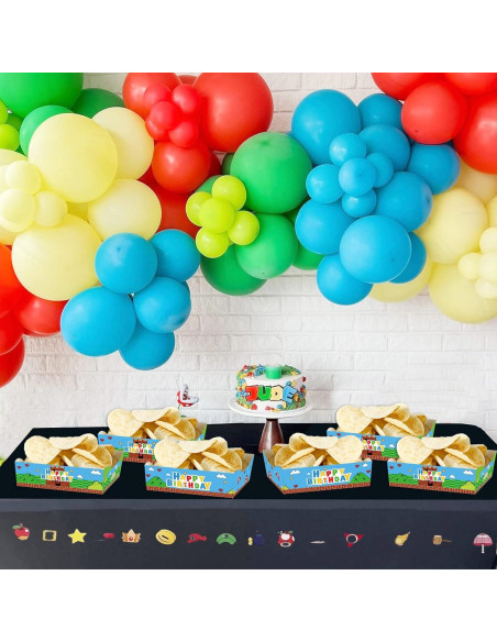 24 Bandejas de Papel Desechables Super Brother para Snacks