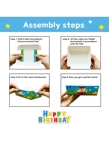 24 Bandejas de Papel Desechables Super Brother para Snacks