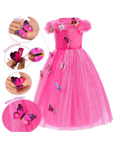 Disfraz de Princesa Deluxe Party Chili 6-7 Años Rosa 130cm 2