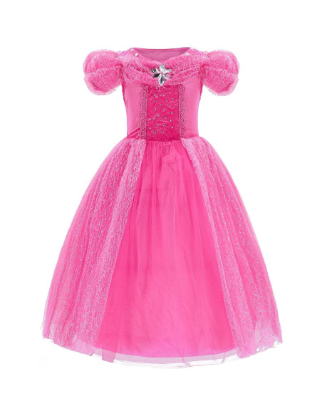 Disfraz de Princesa Deluxe Party Chili 6-7 Años Rosa 130cm