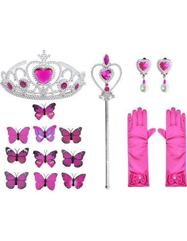 Disfraz de Princesa Deluxe Party Chili 6-7 Años Rosa 130cm