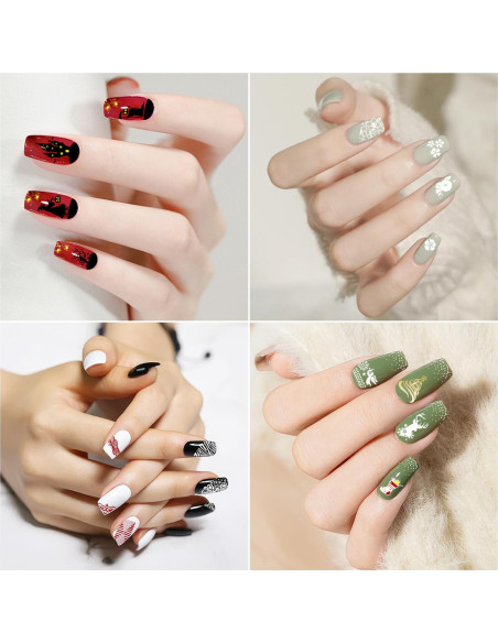 Kit de Estampado de Uñas Biutee 15 Piezas con Estampador