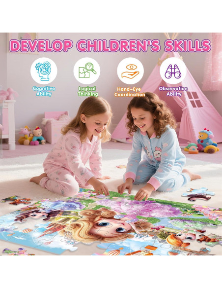 Rompecabezas de Suelo IFLOVE Princesa 48 Piezas 90x60cm