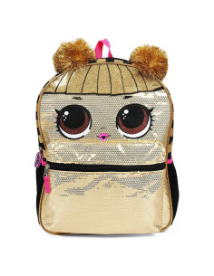 Mochila Abeja Reina 40.64 cm Lentejuelas Doradas FAB Starpoint