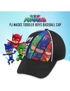 Gorra de béisbol PJ Masks Catboy Gekko Owlette para niños 4-7 años 2