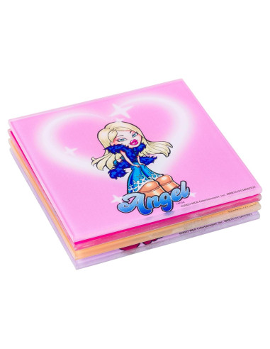 Conjunto de Posavasos de Vidrio Bratz 4 Piezas Silver Buffalo