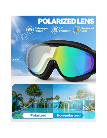 Gafas de natación polarizadas Rantizon anti UV y anti niebla