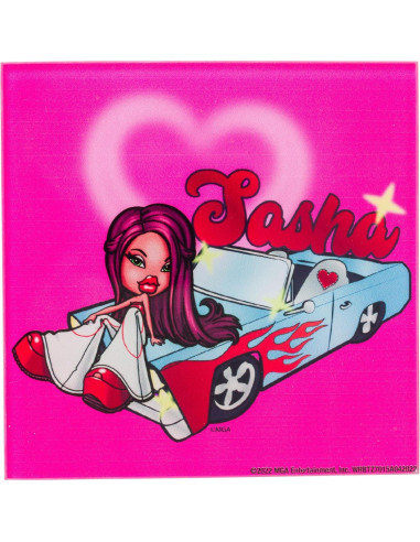 Conjunto de Posavasos de Vidrio Bratz 4 Piezas Silver Buffalo