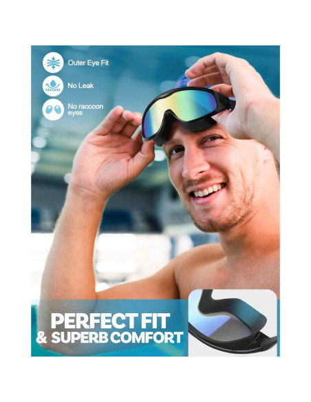 Gafas de natación polarizadas Rantizon anti UV y anti niebla