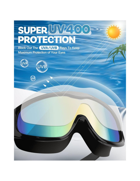 Gafas de natación polarizadas Rantizon anti UV y anti niebla