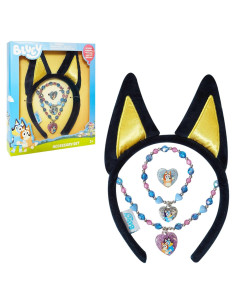 Set de Disfraz para Niñas LUV HER - Diadema Azul y Joyería 4 Piezas