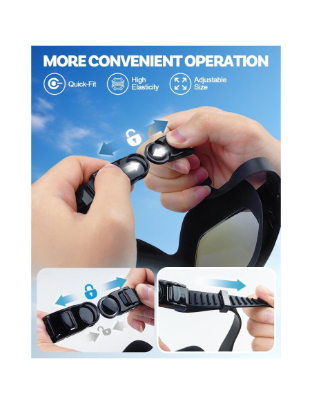 Gafas de natación polarizadas Rantizon anti UV y anti niebla