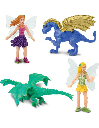 Figuras de Hadas y Dragones Safari Ltd. Super Toob 12 Piezas