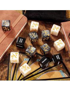 48 Piezas Dados Contadores MTG con 2 Bolsas de Terciopelo 2
