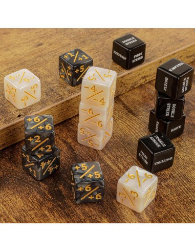 48 Piezas Dados Contadores MTG con 2 Bolsas de Terciopelo