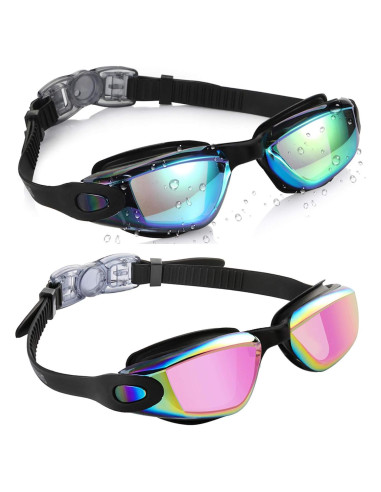 Gafas de natación Aegend para niños, 2 unidades, silicona