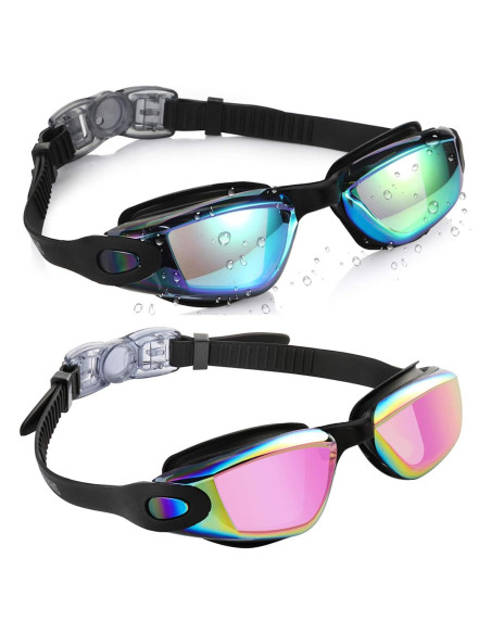 Gafas de natación Aegend para niños, 2 unidades, silicona