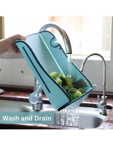 Tabla de Cortar Multifuncional Genérica 40.6x27.9cm Azul