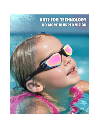 Gafas de natación Aegend para niños, 2 unidades, silicona