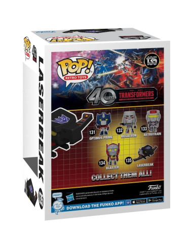 Funko Pop Transformers Laserbeak 40 Aniversario 9.5 cm