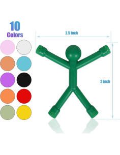 30 Piezas Juguetes Magnéticos BlissfulTie PVC Silicona 2