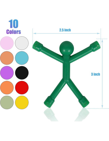 30 Piezas Juguetes Magnéticos BlissfulTie PVC Silicona