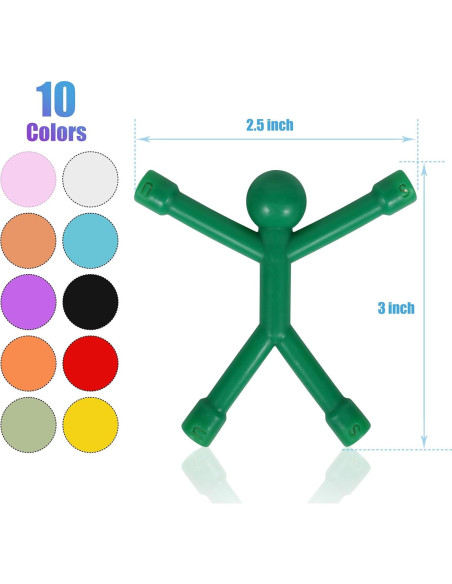 30 Piezas Juguetes Magnéticos BlissfulTie PVC Silicona