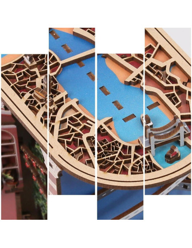 Kit de Rincón de Libros DIY Insgen Estambul 20x7.6x25.4cm