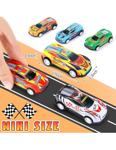 140 Coches de Retroceso DERTE para Niños Juguetes Educativos 2