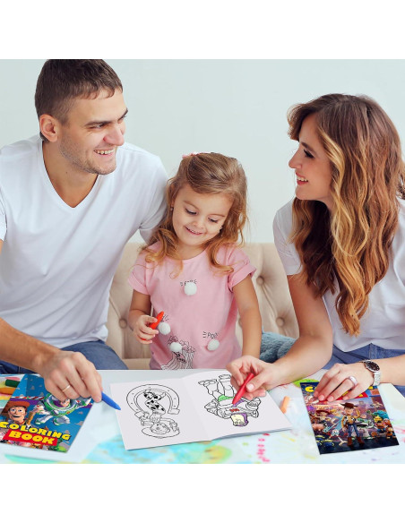 24 Libros para Colorear Fiesta Cumpleaños Juguetes TuoYing