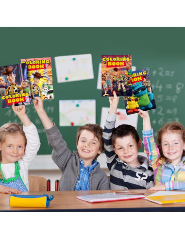 24 Libros para Colorear Fiesta Cumpleaños Juguetes TuoYing