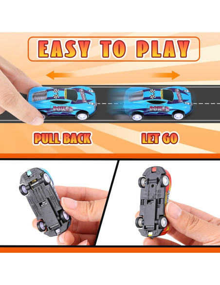 140 Coches de Retroceso DERTE para Niños Juguetes Educativos