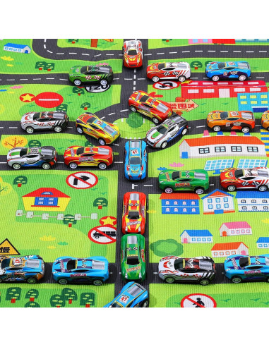 140 Coches de Retroceso DERTE para Niños Juguetes Educativos