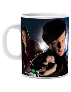 Taza Doctor Who 11 Doctor y Amy Pond Cerámica 325ml