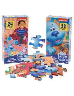 Juego de Rompecabezas Blue's Clues 2 Paquetes 18 y 24 Piezas